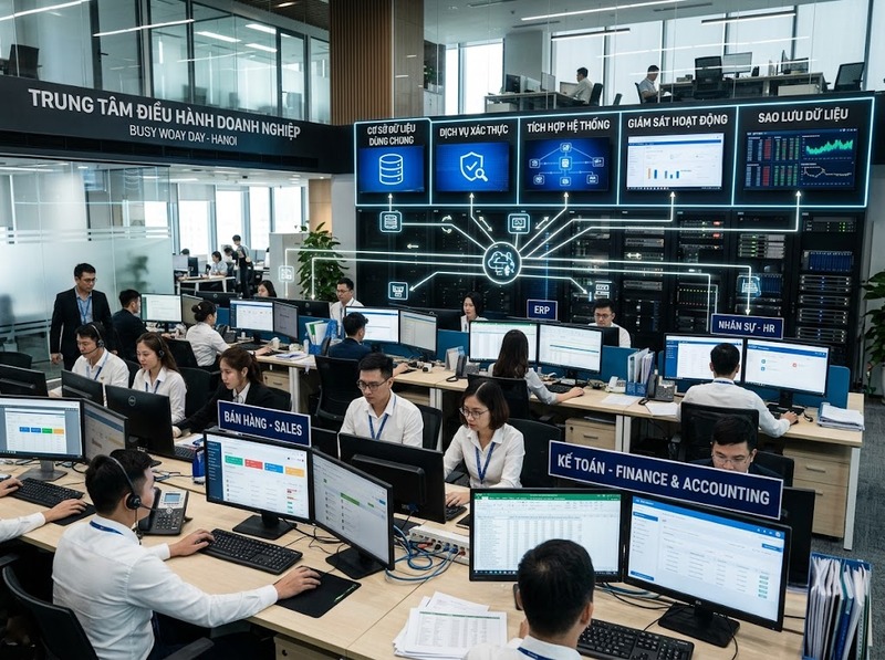 Hiểu công nghệ doanh nghiệp qua hệ thống, hạ tầng, nền tảng và công cụ